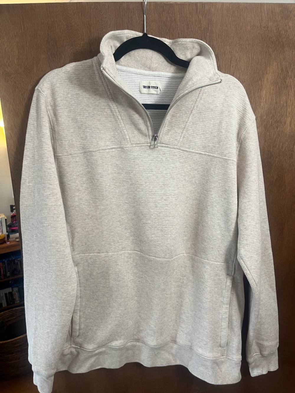 Taylor Stitch Men's Quarter-Zip Sweater - Cream